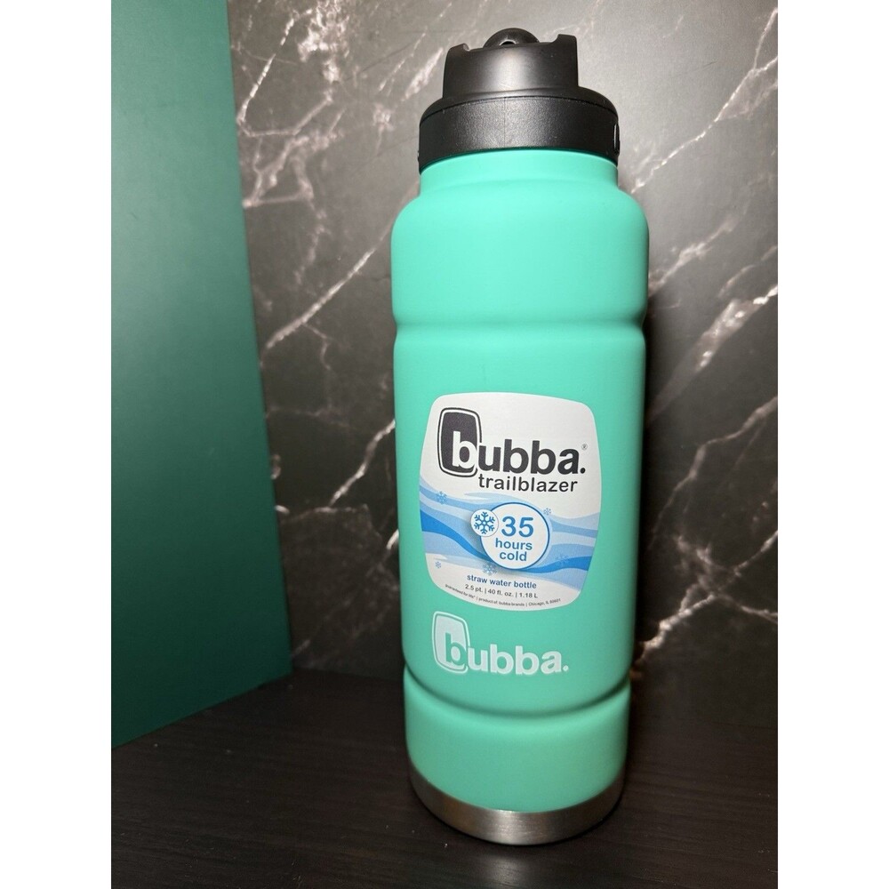 Bubba Trailblazer 40oz Insulated Water Bottle Straw Lid Teal NEW